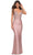 La Femme - 30596 Embellished Bodycon Long Dress Prom Dresses 00 / Mauve