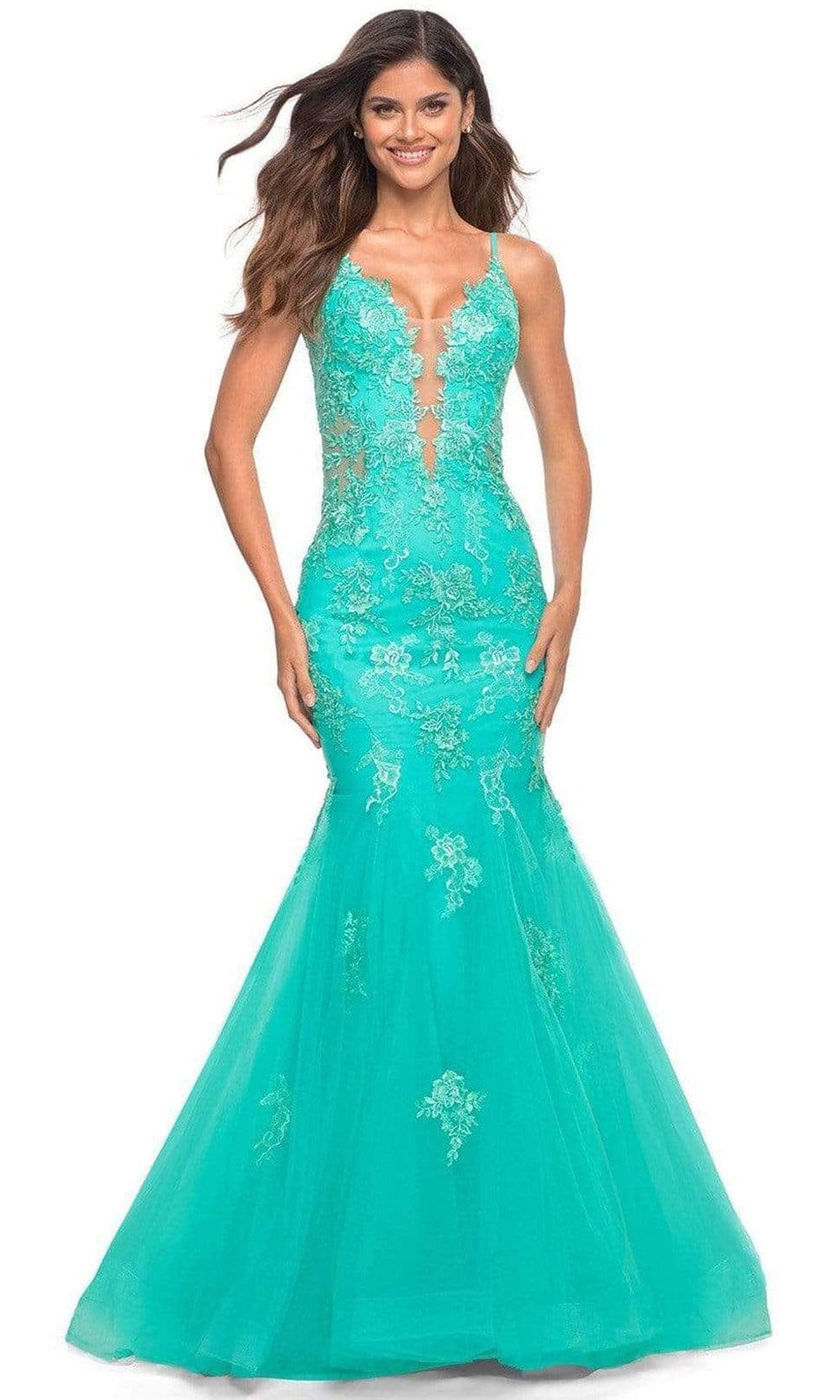 La Femme 30675 Prom Dress - Aqua | NewYorkDress La Femme 30675 Prom Dress - Aqua | NewYorkDress