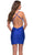 La Femme 30929 - V-Neck Knot Front Cocktail Dress Cocktail Dress