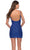 La Femme 30960 - Sequin Scoop Back Homecoming Dress In Blue