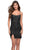 La Femme 30960 - Sequin Scoop Back Homecoming Dress In Black