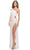La Femme 31089 - Sequin Cutout Prom Dress Special Occasion Dress 00 / White