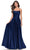 La Femme 31105 - A-Line Ruched Satin Evening Dress Special Occasion Dress