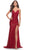 La Femme 31140 - Sequin Trumpet Prom Dress Special Occasion Dress 00 / Red