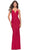 La Femme 31227 - Lace Up Back Prom Dress Special Occasion Dress 00 / Red