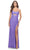 La Femme 31264 - Open Lace Jersey Long Dress Special Occasion Dress 00 / Periwinkle