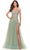 La Femme 31367 - Laced Sweetheart Tulle Long Dress Special Occasion Dress 00 / Sage