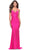 La Femme 31401 - Hot Stone Embellished Sleeveless Prom Dress Special Occasion Dress 00 / Neon Pink