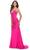 La Femme 31403 - Crisscross Back Sleeveless Prom Gown Special Occasion Dress