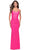 La Femme 31414 - Spaghetti Strap Beaded Classic Prom Dress