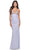 La Femme 31441 - Sleeveless Embellished Bodice Prom Dress Special Occasion Dress 00 / Light Periwinkle