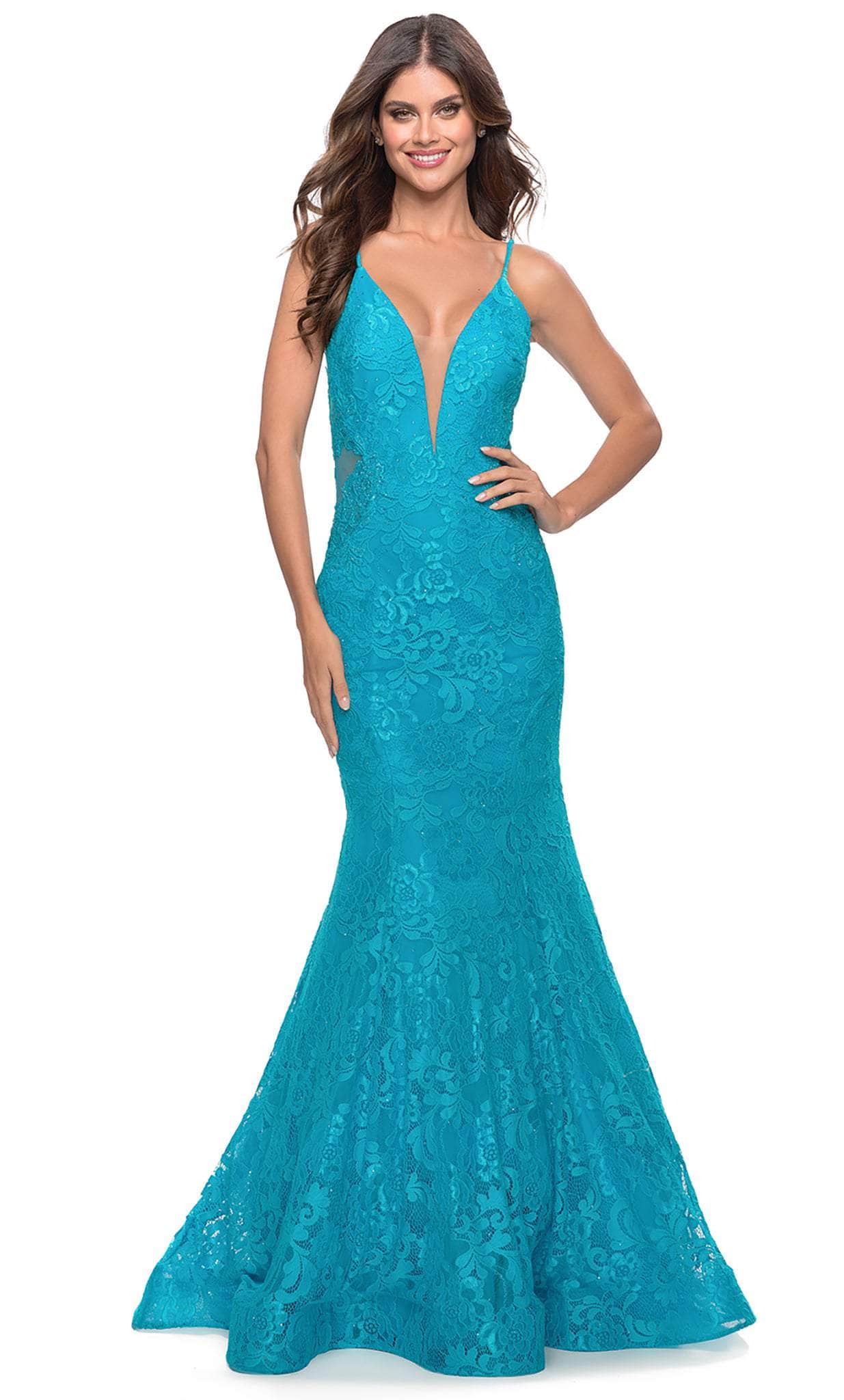 La Femme Dress 31512 - Aqua La Femme Dress 31512 - Aqua