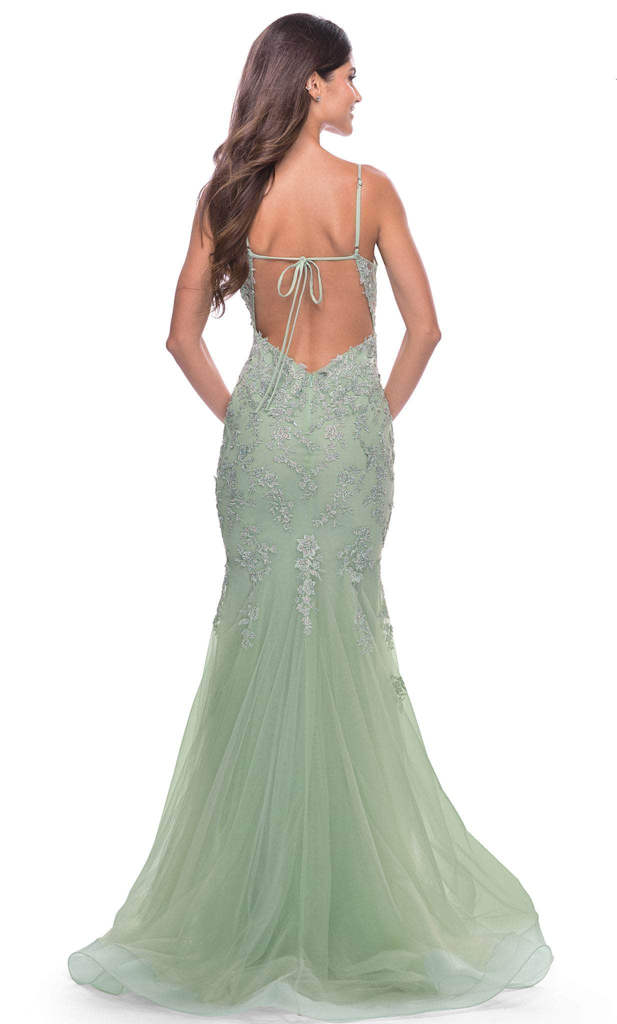 slim fit dress slacks Andrea & Leo A1248 Long Formal A Line Prom Dress main image 1