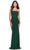 La Femme 31584 - Strapless Ruched detail Prom Dress Special Occasion Dress 00 / Emerald