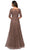 La Femme - Floral Lace A-Line Gown 28036SC - 1 pc Cocoa In Size 4 Available CCSALE