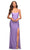 La Femme - Sleeveless Lace Up Back Prom Gown 30436SC - 1 pc Periwinkle In Size 2 Available CCSALE 2 / Periwinkle