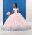 LA Glitter - 24049 Lace Off-Shoulder Tulle Ballgown Special Occasion Dress