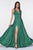Ladivine 7469 Satin A-Line Dress Bridesmaid Dresses 2 / Emerald