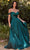 Ladivine 7493 - Sweetheart Satin Evening Gown Evening Dresses 2 / Emerald