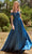 Ladivine 7493 - Sweetheart Satin Evening Gown Evening Dresses 2 / French Navy