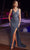 Ladivine BD4003 - Draped V-Neck Prom Dress Prom Dresses XXS / Midnight Grey