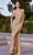Ladivine BD4004 - Cold Shoulder Sequin Prom Dress Prom Dresses XS / Champagne