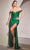 Ladivine CA106 - Off Shoulder Jeweled Prom Dress Prom Dresses 4 / Emerald-