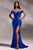 Ladivine CA106 - Off Shoulder Jeweled Prom Dress Prom Dresses 4 / Royal-