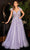 Ladivine CB097 - Bow Shoulder A-Line Evening Gown Evening Dresses 2 / Lavender