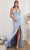 Ladivine CC2162 - Lace Up Back Prom Dress Prom Dresses 2 / Powder Blue