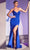 Ladivine CC2162 - Lace Up Back Prom Dress Prom Dresses 2 / Royal