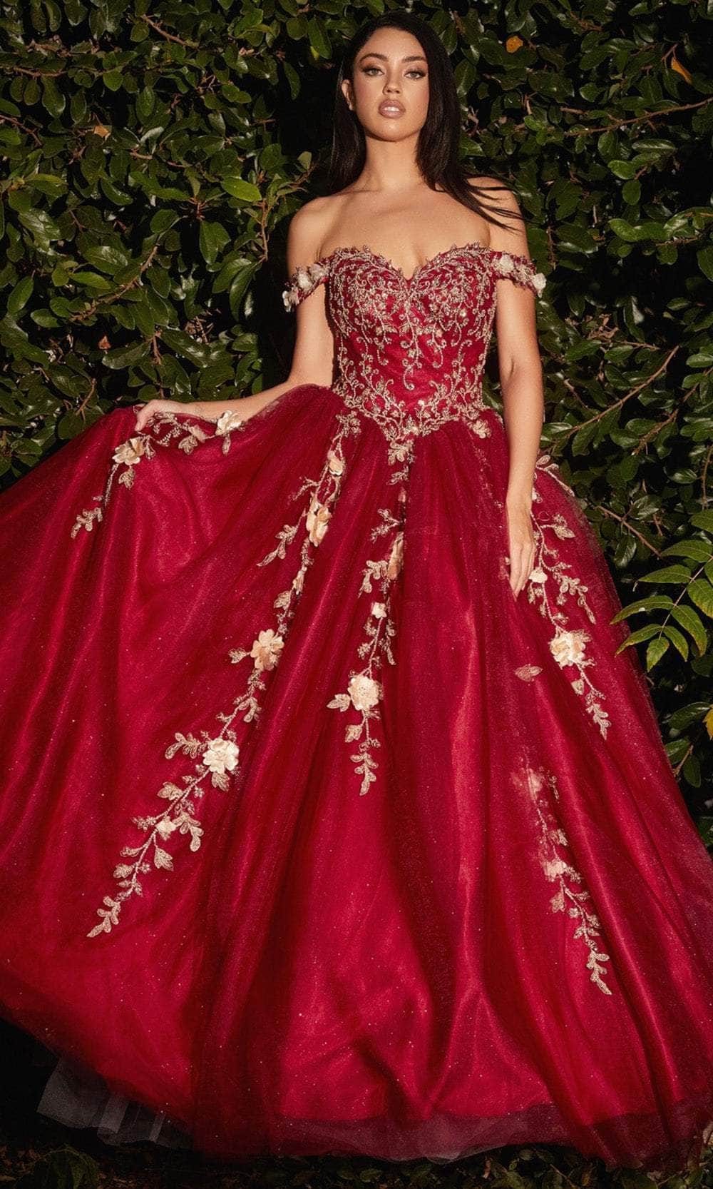 burgundy and gold formal dresses GLS GL3681 Beaded Long Formal Evening Prom Dress