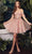 Ladivine CD0211 - Off Shoulder Corset Dress Cocktail Dresses XXS / Blush