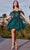 Ladivine CD0211 - Off Shoulder Corset Dress Cocktail Dresses XXS / Emerald