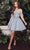 Ladivine CD0211 - Off Shoulder Corset Dress Cocktail Dresses XXS / Smoky Blue