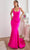 Ladivine CD2219 - Lace Up Back Prom Dress Prom Dresses 2 / Fuchsia-