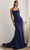 Ladivine CD2219 - Lace Up Back Prom Dress Prom Dresses 2 / Navy-