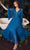 Ladivine CD242S - Bell Sleeve Pleated Formal Dress Prom Dresses