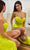 Ladivine CD265 - Draped Corset Prom Dress Evening Dresses 2 / Neon Green