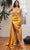 Ladivine CD269 - Sheer Corset Prom Dress Evening Dresses 2 / Marigold