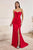 Ladivine CD273 - Sweetheart High Slit Prom Gown Prom Dresses 4 / Red