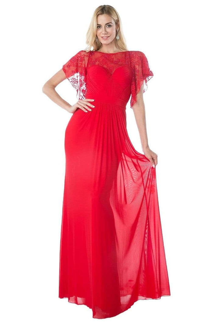 Ladivine CD494 Bridesmaid Dresses 2 / Red