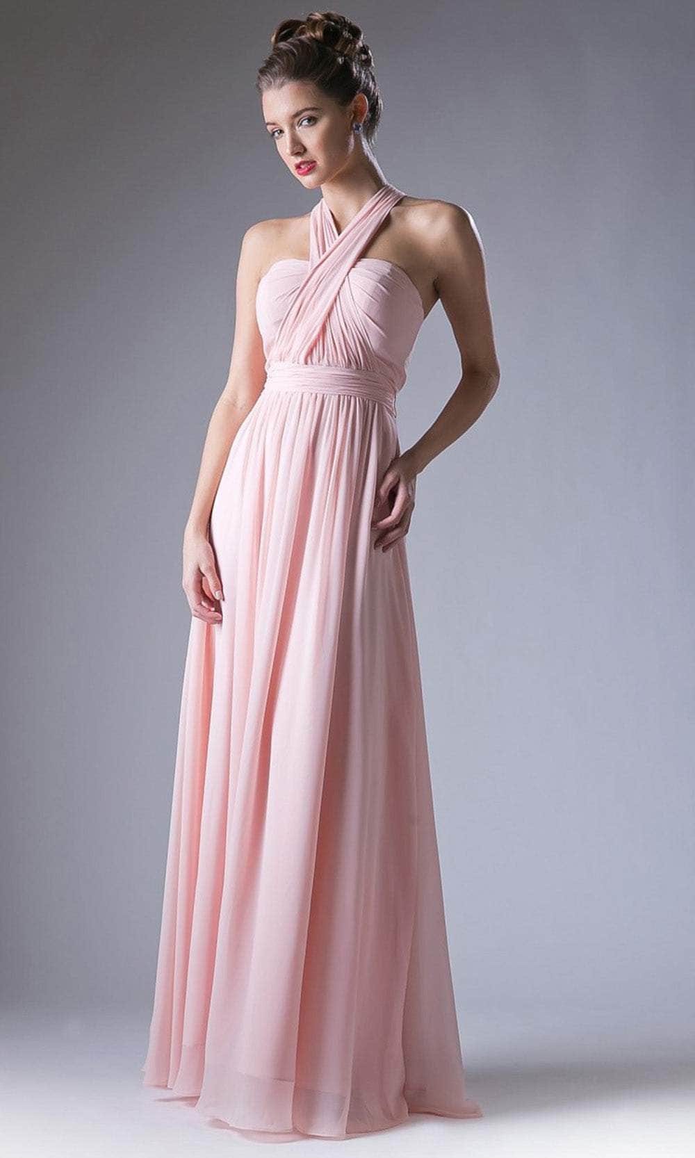 Ladivine CF055 - Versatile Neck Chiffon Dress Couture Candy Ladivine CF055 - Versatile Neck Chiffon Dress Couture Candy