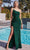 Ladivine CH111 - One Shoulder Sequin Prom Dress Special Occasion Dress XXS / Emerald