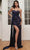 Ladivine CH123 - Sweetheart Draped Sash Evening Dress Special Occasion Dress