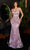 Ladivine J834 - Glitter Cape Prom Dress Prom Dresses