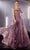 Ladivine J840 - Square Neck Glitter Prom Dress Special Occasion Dress 4 / Mauve