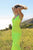 Ladivine SE016 - Backless Satin Long Dress Evening Dresses XXS / Neon Green