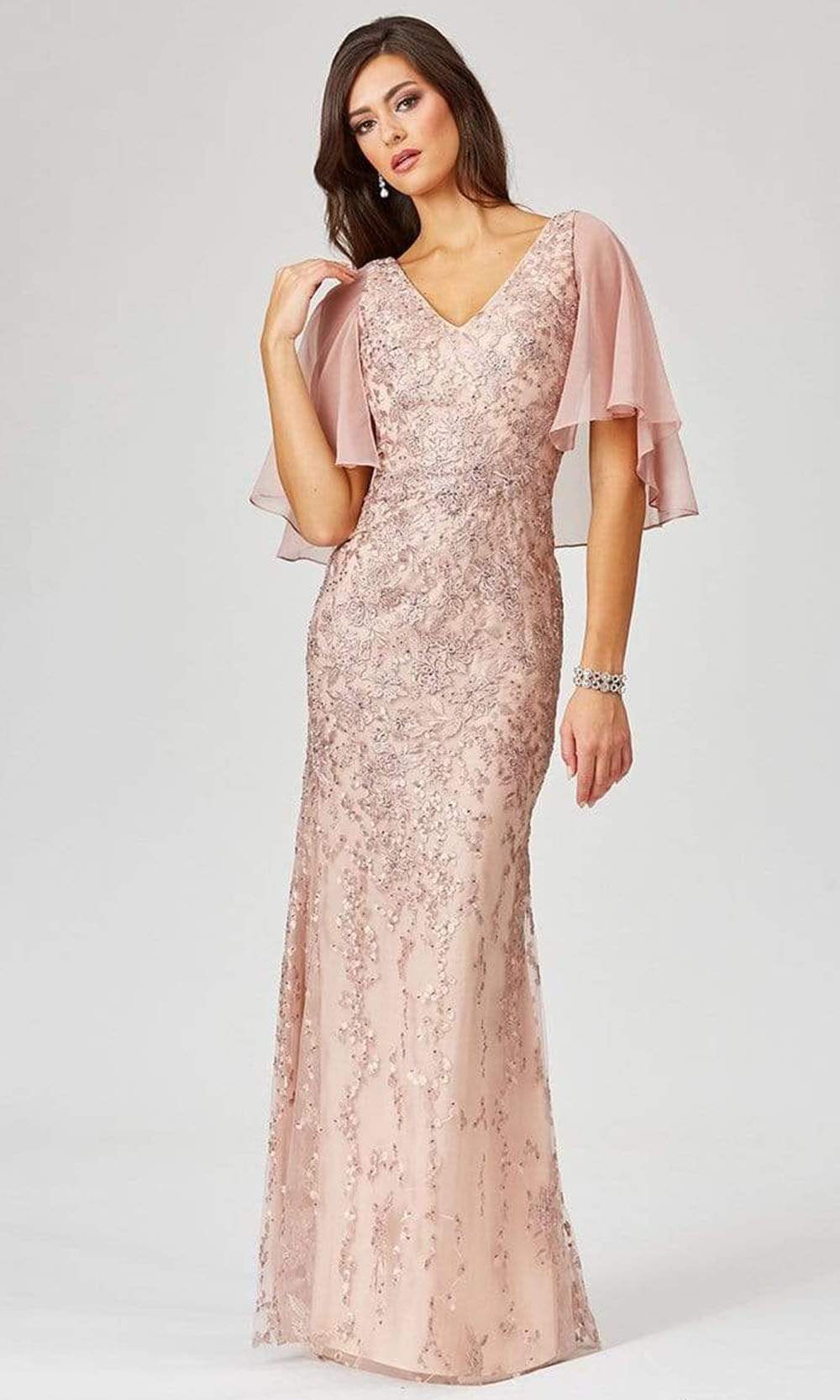 Bride Dresses Rose Gold Gowns With Sleeves Rose Gold Sequins Dresses Mermaid Detachable Skirt Bride Dresses Rose Gold Gowns With Sleeves Rose Gold Sequins Dresses Mermaid Detachable Skirt