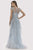 Lara Dresses - 29798 Cap Sleeve Botanical Embroidered Overskirt Gown Mother of the Bride Dresses